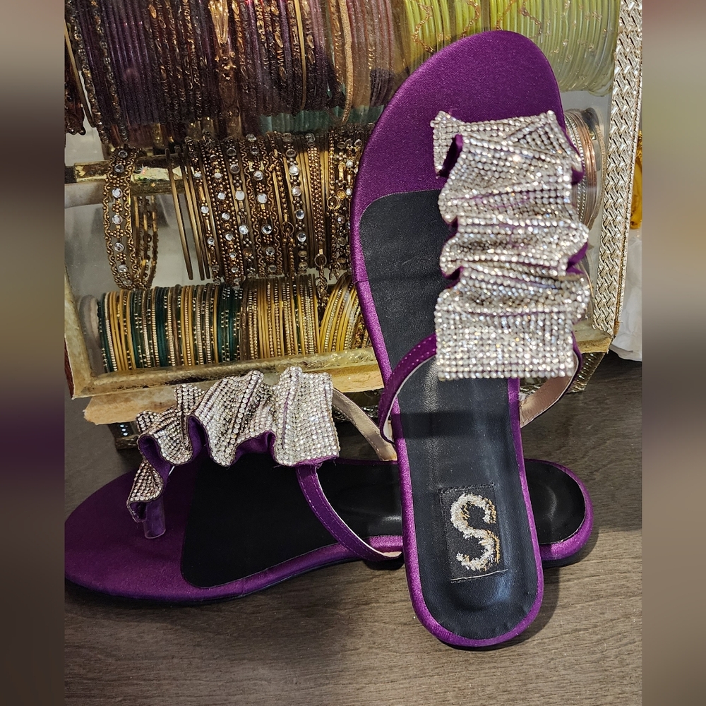 Sana Safinaz Purple open toe Sandal